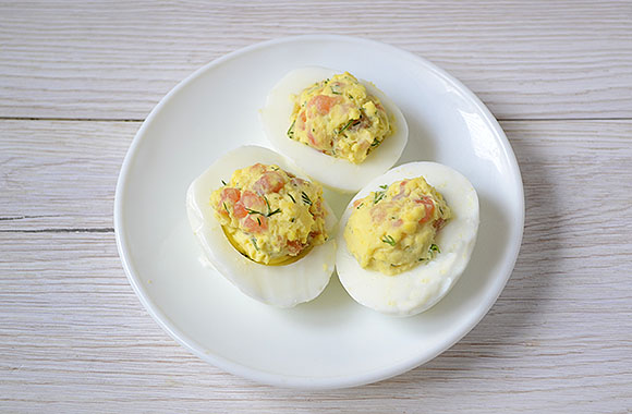 фаршированные яйца рецепт фото 4